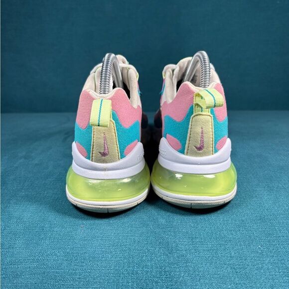 Size 7.5 - Women’s Nike Air Max React 270 multicolor shoes - Picture 2 of 9